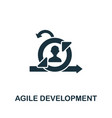 agile development icon from digitalization vector image vector image