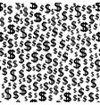 dollar icon seamless pattern isolated on white vector image
