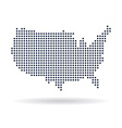 usa dot map concept for networking technology vector image