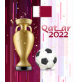 champion shining trophy with golden confetti vector image