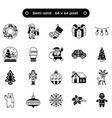 christmas things vol2 semi-solid icon set vector image vector image