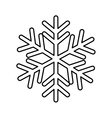 snow design isolated snowflake icon vector image