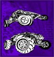 buggy and bike vector image