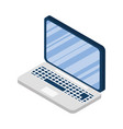 laptop electronic device isolated icon vector image