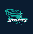tornado esport logo hurricane vector image