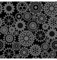 black gears steampunk seamless pattern vector image vector image