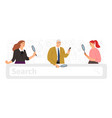 search bar people searching vector image
