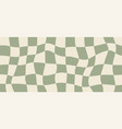 groovy psychedelic wavy checkerboard background vector image vector image