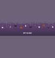 halloween garland banner vector image