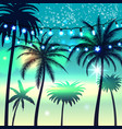 summer background with palm trees vector image vector image