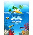 tropical landscape vector image