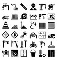 construction icon set vector image