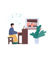 learning video online music lesson or tutorial vector image