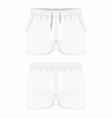 mens white sport shorts vector image