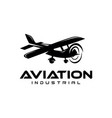 aircraft airplane airline logo template vector image