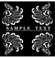 decorative vintage ornate banner vector image vector image