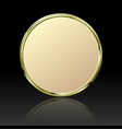 golden plate vector image