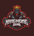 kingkong esport logo vector image vector image