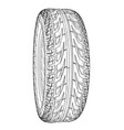 car tire concept rendering of 3d vector image