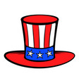 cylinder in the usa flag colors icon cartoon vector image vector image