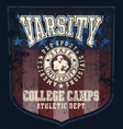 football college camp vector image vector image
