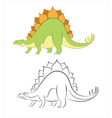 stegosaur vector image