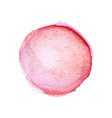 pink watercolor stain vector image