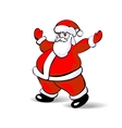 santa claus isolated on white vector image