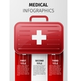 medical infographics vector image