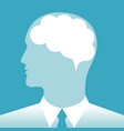 brain a businessman vector image vector image