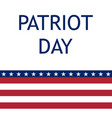 patriot day in the united states vector image
