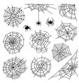 cobweb halloween monochrome spiderweb vector image