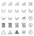 laundry icons on white background vector image