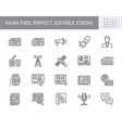 news line icons included icon vector image