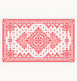 rectangular bandana print design for rug carpet vector image vector image