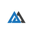 m letter icon template vector image