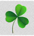 three-leaf shamrock clover icon lucky vector image vector image