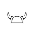 viking head logo and symbol image vector image