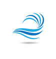 wave icon vector image