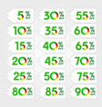 discount green vector image vector image