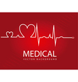 medical design over red background vector image