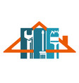 repair of home symbol vector image