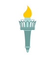 torch of statue liberty lighthouse for ships vector image