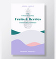 aroma candle label template fruits vector image