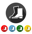 wear safety footwear flat style icon with long vector image vector image