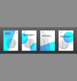 pharmaceutical brochure cover design layout vector image