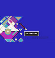 abstract colorful rectangle background for banner vector image vector image