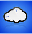 abstract isolated cloud computing concept vector image vector image