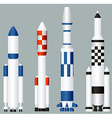 space rockets vector image