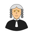 judge icon vector image